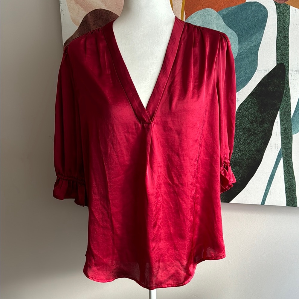 ❤️ Vince Camuto Ruby Red Blouse ❤️